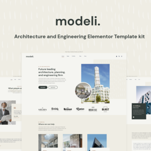 Modeli - Architecture & Engineering Elementor Template kit