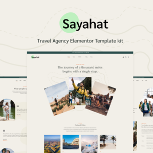 Sayahat - Travel Agency Elementor Template kit