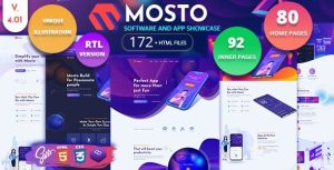 Mosto - App Landing Page