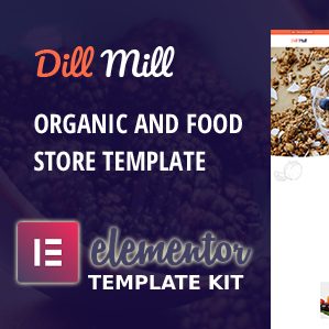 Dillmill - Organic Food Store Elementor Template Kit