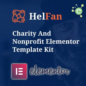 HelFan - Charity and Nonprofit Elementor Template Kit