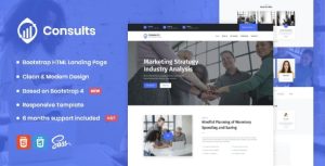 Consults – Consulting and Finance HTML Landing Page