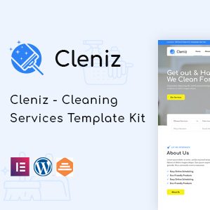 Cleniz - Cleaning Services Elementor Template Kit