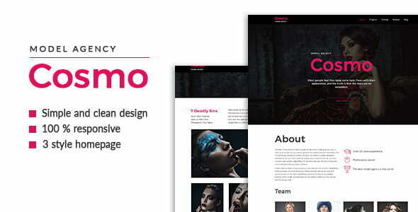Cosmo - Model Agency HTML5 Template