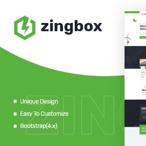 Zingbox – Wind & Solar Energy Elementor Template Kit