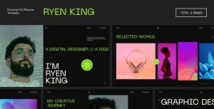 Ryen King - Personal CV/Resume HTML Template