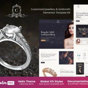 CustomMade - Customized Jewellery & Goldsmith Elementor Template Kit