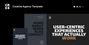 CRE8 - Creative Agency HTML Template