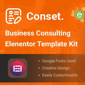 Conset – Business Consulting Elementor Template Kit