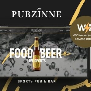 Pubzinne - Sports Bar WordPress Theme