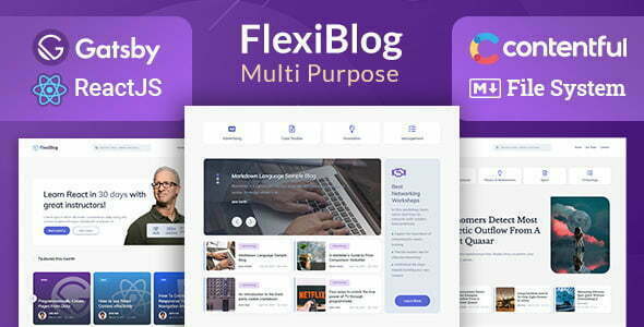 FlexiBlog - React Gatsby Multipurpose Blog Themes
