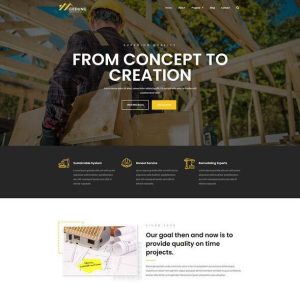 Gedung- Contractor & Building Construction Elementor Template Kit
