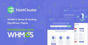 HostCluster - WHMCS Server & Hosting WordPress Theme