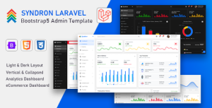 Syndron - Laravel 8 + Bootstrap 5 Admin Template
