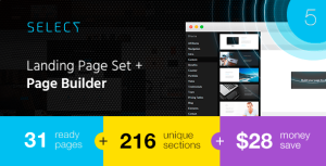 Select - Landing Page Set with a Builder
