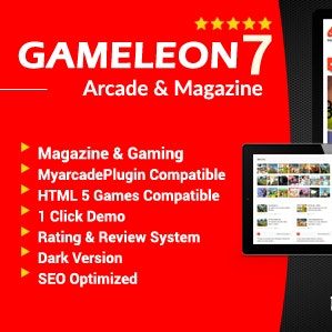 Gameleon - WordPress Magazine & Arcade Theme