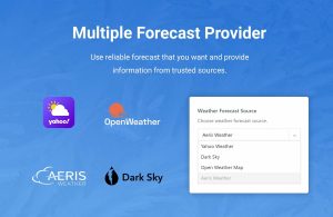 Jeg Weather Forecast WordPress Plugin - Add Ons for Elementor and WPBakery