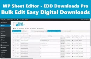 WP Sheet Editor - EDD Downloads Pro