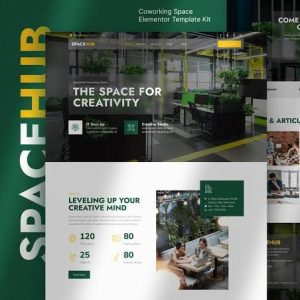 Spacehub – Coworking & Creative Space Elementor Template Kit