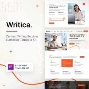 Writica – Content Writing Services Elementor Template Kit