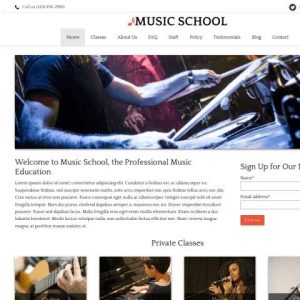 Musicy – Music School Elementor Template Kit