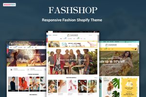 FashShop - Drag & Drop Bootstrap 4 Shopify Theme