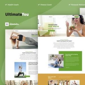 UltimateYou - Health Coach Elementor Template Kit