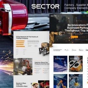 Sector – Factory Industry & Trading Company Elementor Template Kit