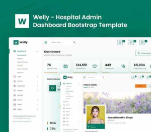 Welly - Hospital Admin Dashboard Bootstrap HTML Template