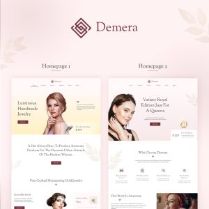 Demera | Jewelry Elementor Template Kit