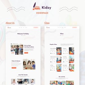 Kidzy | Elementary School Elementor Template Kit