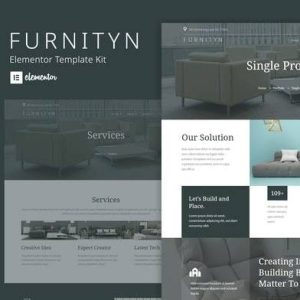 Furnityn - Interior Design Elementor Kit Template