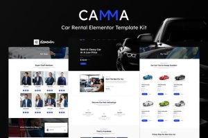 Camma - Car Rental Elementor Template Kit