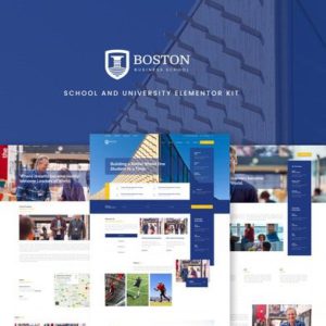 Boston - School & University Elementor Template Kit