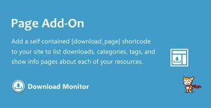 Download Monitor Page Addon Extension