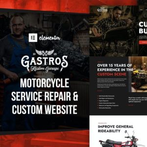 Moge - Motorcycle Repair & Service Elementor Template Kit