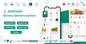 GroFresh - (Grocery, Pharmacy, eCommerce, Store) App and Web with Laravel Admin Panel + Delivery App