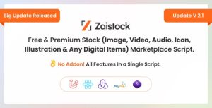 Zaistock - Free and Premium Stock Photo, Video, Audio, Icon Illustration Script