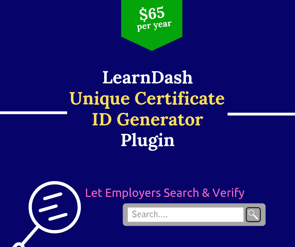 [REQ] LearnDash Certificate Unique ID Generator Plugin