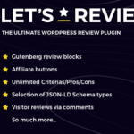 Let's Review - WordPress Plugin With Affiliate Options
