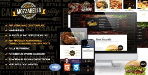 Mozzarella - PHP & HTML Cafe Bar Template