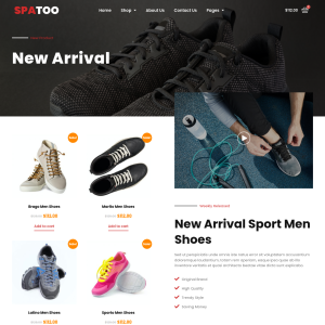 Spatoo - Modern Shoes eCommerce Elementor Template Kit