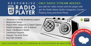 HTML5 Radio Player for WPBakery Page Builder - Visual Composer Addon