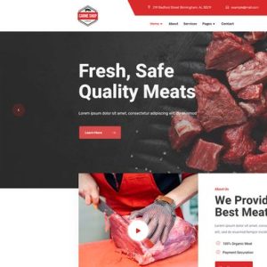 Carne - Meat Shop Elementor Template Kit
