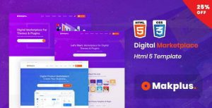 Makplus - Digital Marketplace HTML5 Template