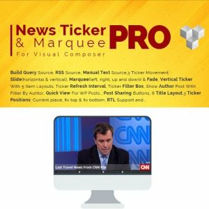 Pro News Ticker & Marquee for Visual Composer Pro News Ticker & Marquee for Visual Composer
