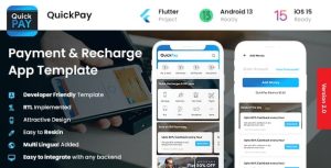 Recharge Ticket Booking & Bill Online Payment Android App + Online Payment iOS App Template| IONIC 6