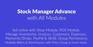 Stock Manager Advance with All Modules By Tecdiary
