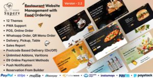 Superv - Restaurant Website CMS & Management System with Food Order