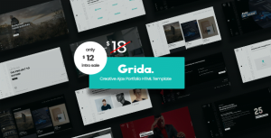 Grida - Creative Agency Ajax Portfolio & personal HTML Template